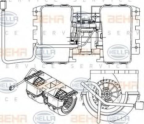 BEHR HELLA SERVICE 8EW 351 042-711