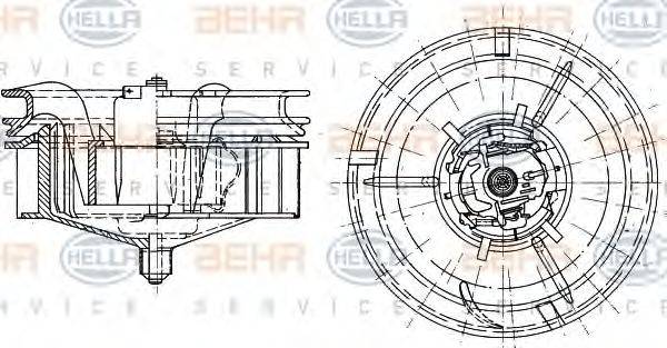 BEHR HELLA SERVICE 8EW 351 104-721
