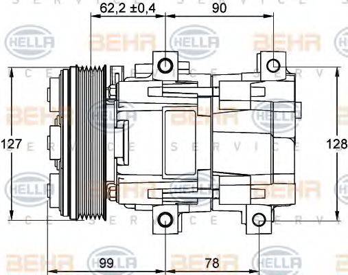 BEHR HELLA SERVICE 8FK 351 113-231