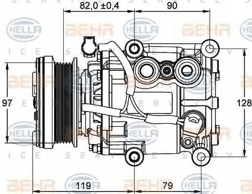 BEHR HELLA SERVICE 8FK 351 113-371
