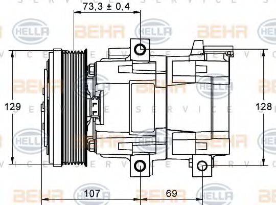 BEHR HELLA SERVICE 8FK 351 113-381