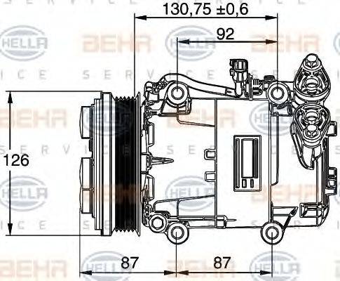 BEHR HELLA SERVICE 8FK 351 113-451