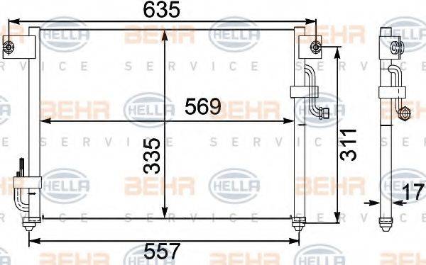 BEHR HELLA SERVICE 8FC 351 304-201