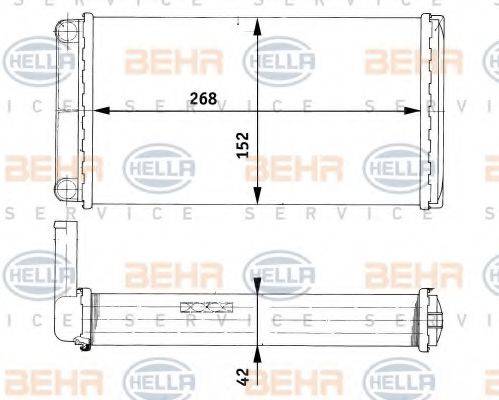 BEHR HELLA SERVICE 8FH 351 312-451