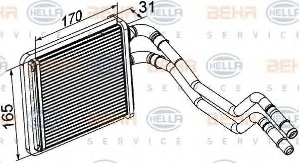 BEHR HELLA SERVICE 8FH 351 315-591