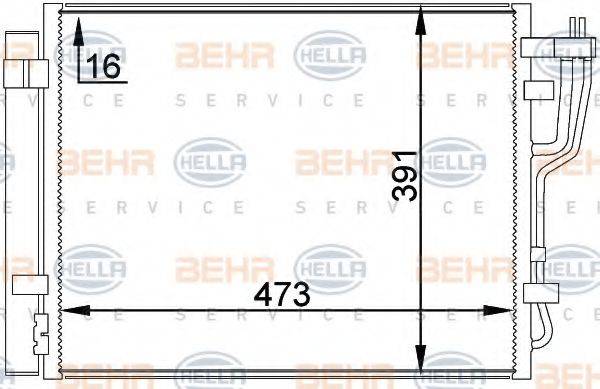 BEHR HELLA SERVICE 8FC 351 318-451
