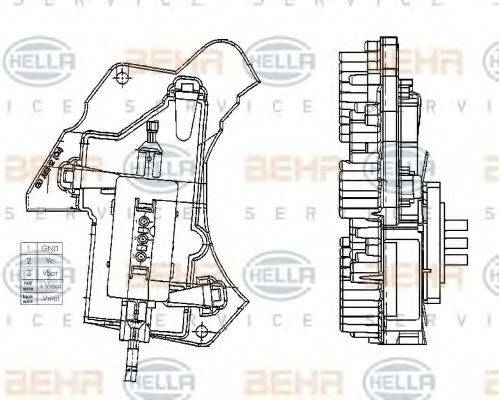 BEHR HELLA SERVICE 5HL 351 321-011