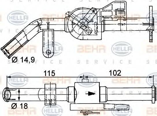 BEHR HELLA SERVICE 9XL 351 328-151
