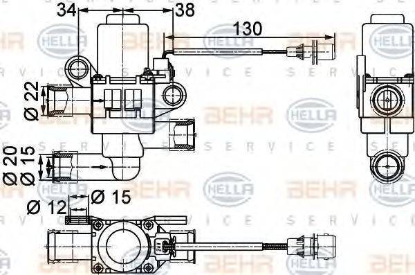 BEHR HELLA SERVICE 9XL 351 328-381