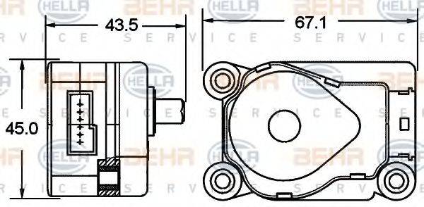 BEHR HELLA SERVICE 6NV 351 341-001
