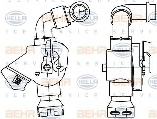 BEHR HELLA SERVICE 9XL351341071 Регулюючий клапан охолоджувальної рідини
