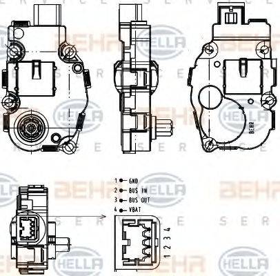 BEHR HELLA SERVICE 6NW 351 344-041