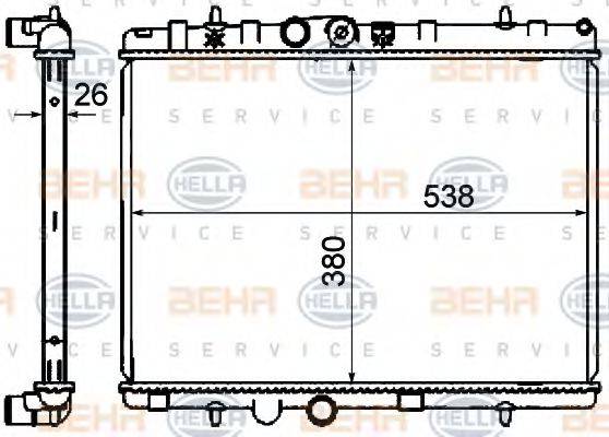 BEHR HELLA SERVICE 8MK 376 700-231
