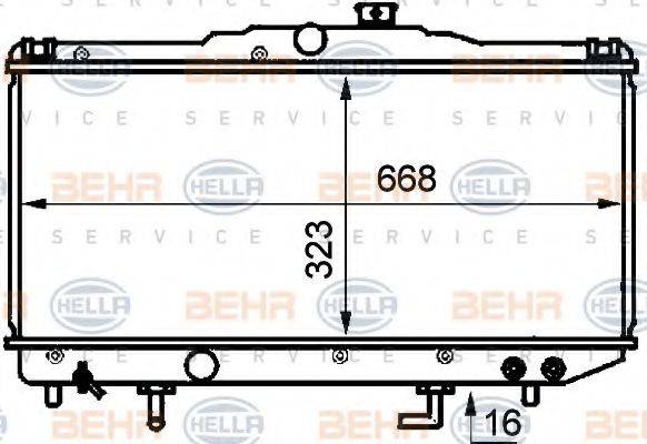 BEHR HELLA SERVICE 8MK 376 707-711