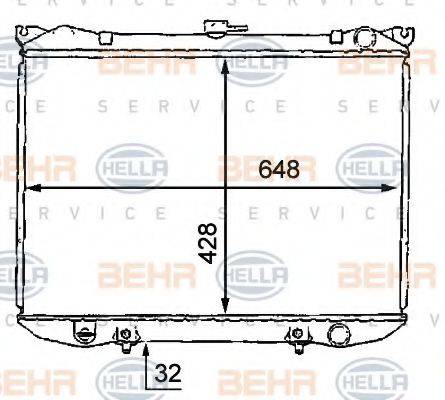 BEHR HELLA SERVICE 8MK 376 707-751