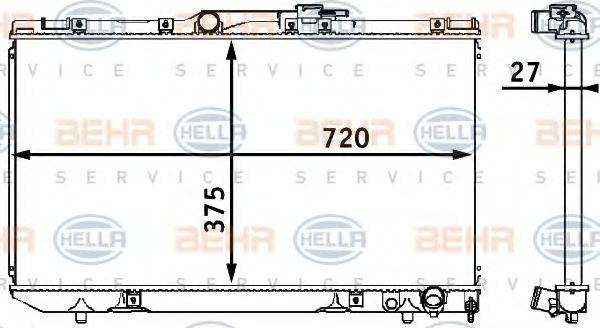 BEHR HELLA SERVICE 8MK 376 708-121