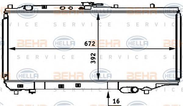 BEHR HELLA SERVICE 8MK 376 708-231