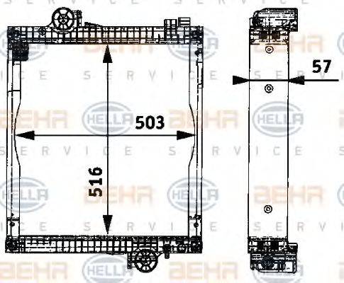 BEHR HELLA SERVICE 8MK 376 710-051