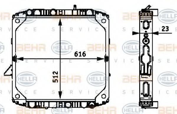 BEHR HELLA SERVICE 8MK 376 710-151