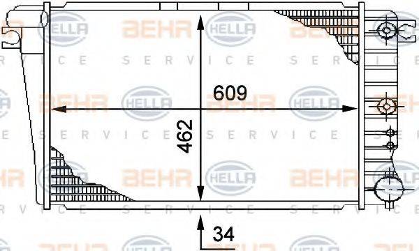 BEHR HELLA SERVICE 8MK 376 710-571