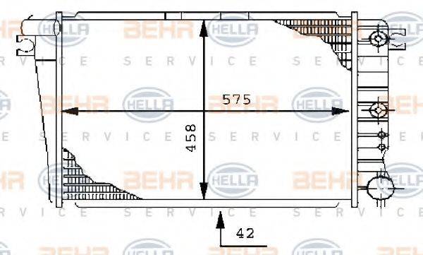 BEHR HELLA SERVICE 8MK 376 710-701