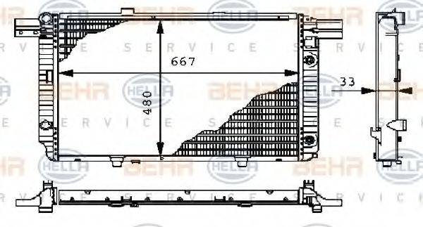 BEHR HELLA SERVICE 8MK 376 711-091