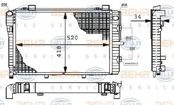 BEHR HELLA SERVICE 8MK 376 711-251