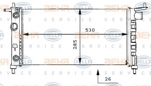 BEHR HELLA SERVICE 8MK 376 712-011
