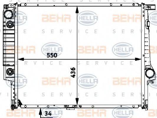 BEHR HELLA SERVICE 8MK 376 713-091