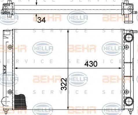 BEHR HELLA SERVICE 8MK 376 713-331