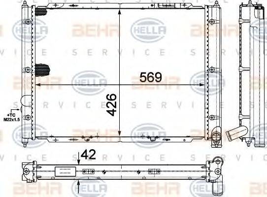 BEHR HELLA SERVICE 8MK 376 713-631