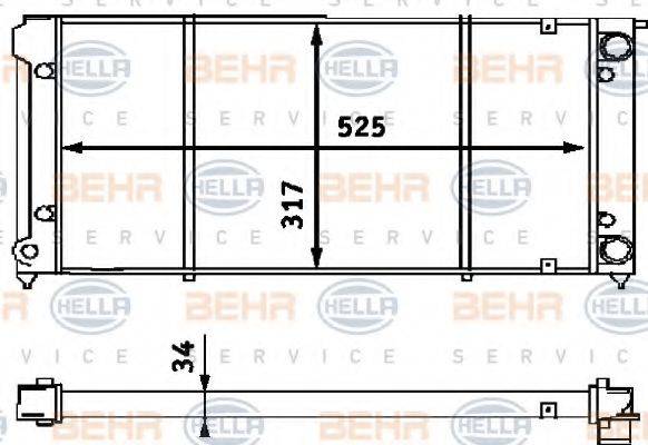 BEHR HELLA SERVICE 8MK 376 714-791