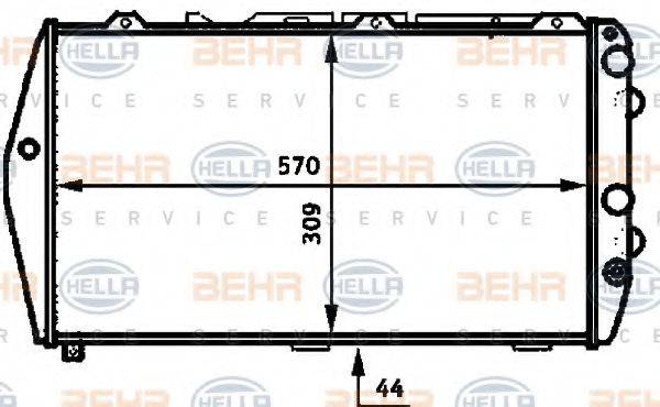 BEHR HELLA SERVICE 8MK 376 715-141