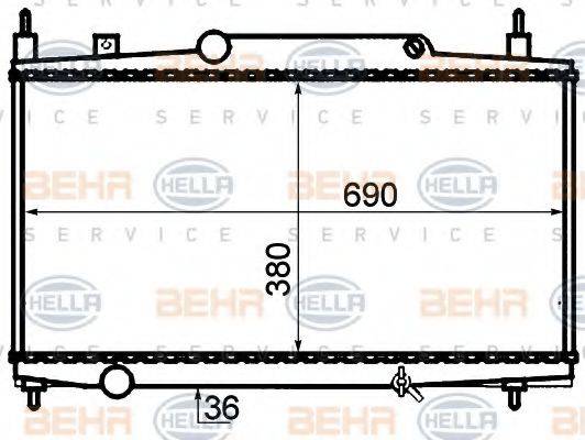 BEHR HELLA SERVICE 8MK 376 717-581