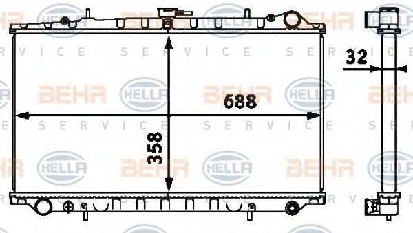BEHR HELLA SERVICE 8MK 376 718-471