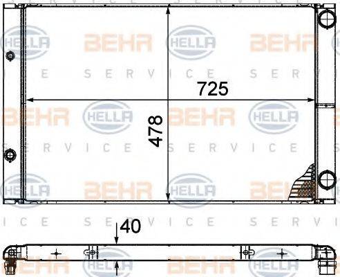 BEHR HELLA SERVICE 8MK 376 719-091