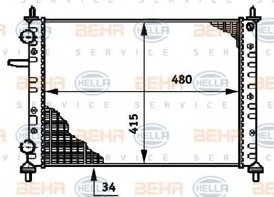 BEHR HELLA SERVICE 8MK 376 720-341