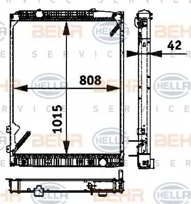 BEHR HELLA SERVICE 8MK 376 721-491