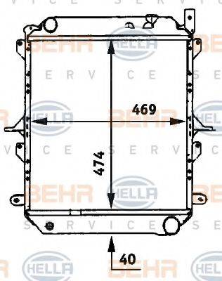 BEHR HELLA SERVICE 8MK 376 722-141