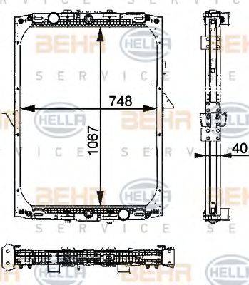 BEHR HELLA SERVICE 8MK 376 722-281