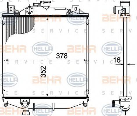 BEHR HELLA SERVICE 8MK 376 724-741