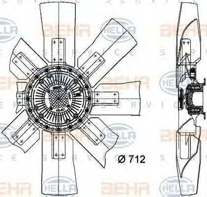 BEHR HELLA SERVICE 8MV 376 727-371