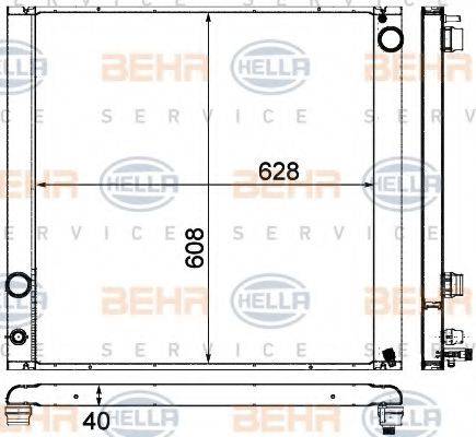 BEHR HELLA SERVICE 8MK 376 727-521