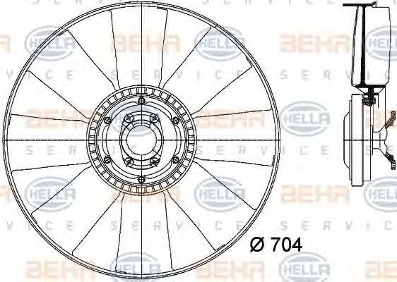 BEHR HELLA SERVICE 8MV 376 728-161