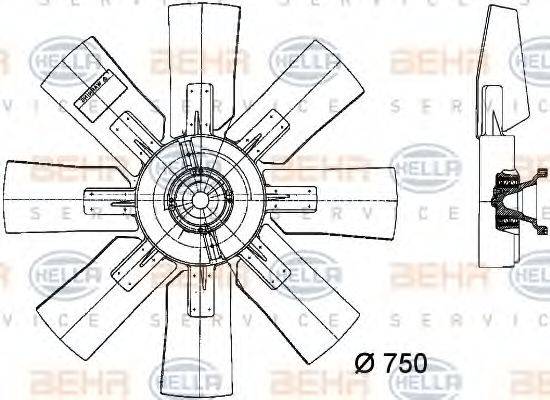 BEHR HELLA SERVICE 8MV 376 728-171