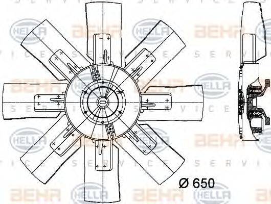 BEHR HELLA SERVICE 8MV 376 728-601