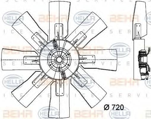 BEHR HELLA SERVICE 8MV 376 728-621