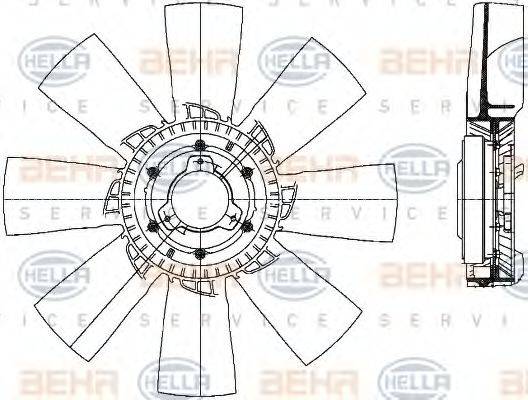 BEHR HELLA SERVICE 8MV 376 729-461