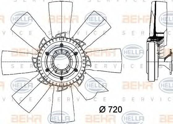 BEHR HELLA SERVICE 8MV 376 730-041