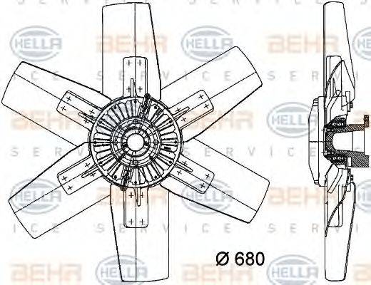BEHR HELLA SERVICE 8MV 376 730-231